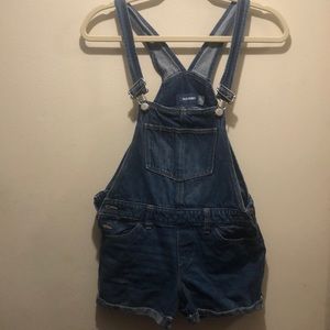 Girls size large Old Navy brand short overalls